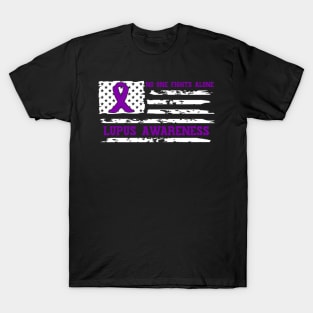 No One Fights Alone Lupus Awareness T-Shirt